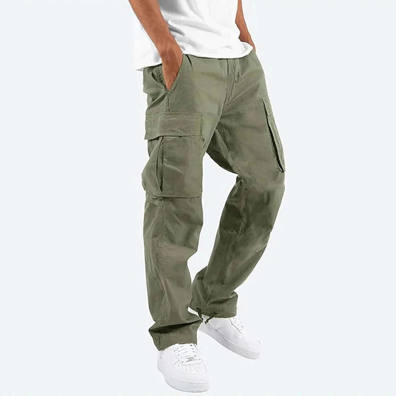 Arnie - Grijze Casual Rechte Cargobroek