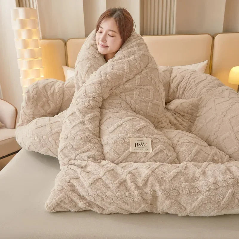 Luxe Fleece Dekbedovertrek: Omarm Warmte & Comfort