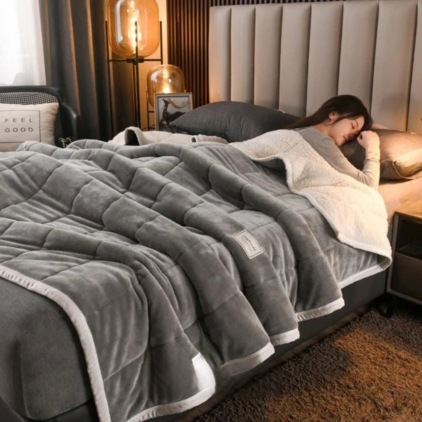 HugSoft Dromerige Wol - De Ultieme Gezellige Zachte Luxe Deken voor Thuiscomfort
