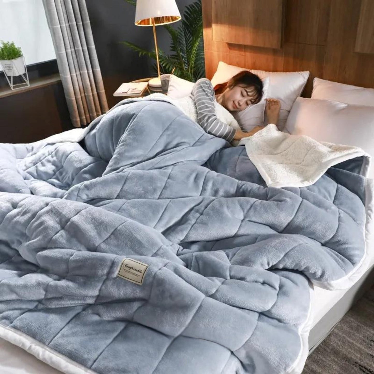 HugSoft Dromerige Wol - De Ultieme Gezellige Zachte Luxe Deken voor Thuiscomfort