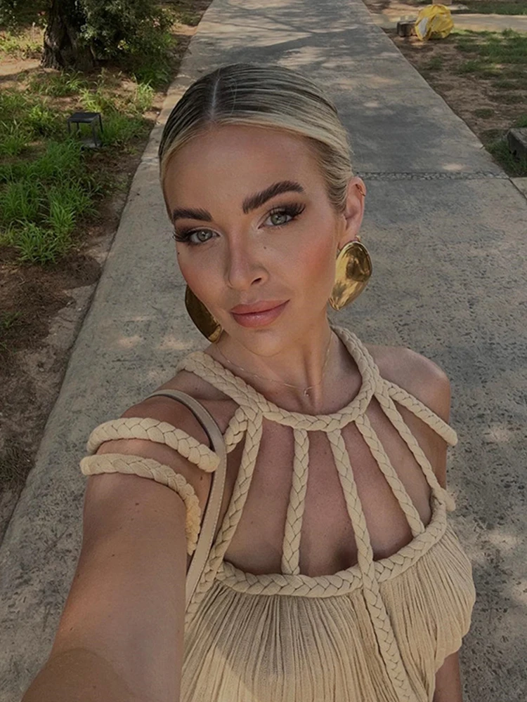 Kaat - Gevlochten Maxi Dress