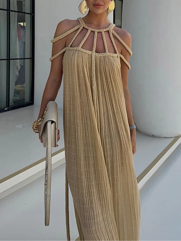 Kaat - Gevlochten Maxi Dress