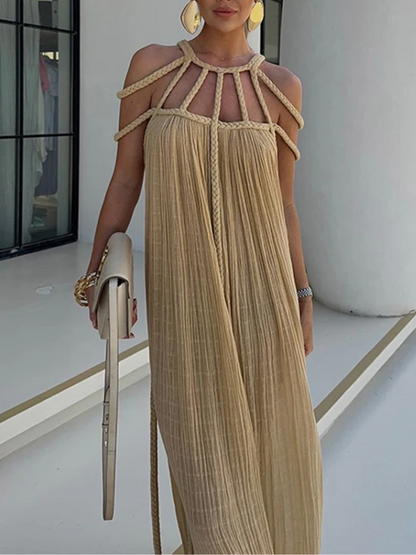 Kaat - Gevlochten Maxi Dress