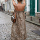 Bruin Luipaardprint Jurk - Sophie