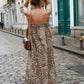 Bruin Luipaardprint Jurk - Sophie