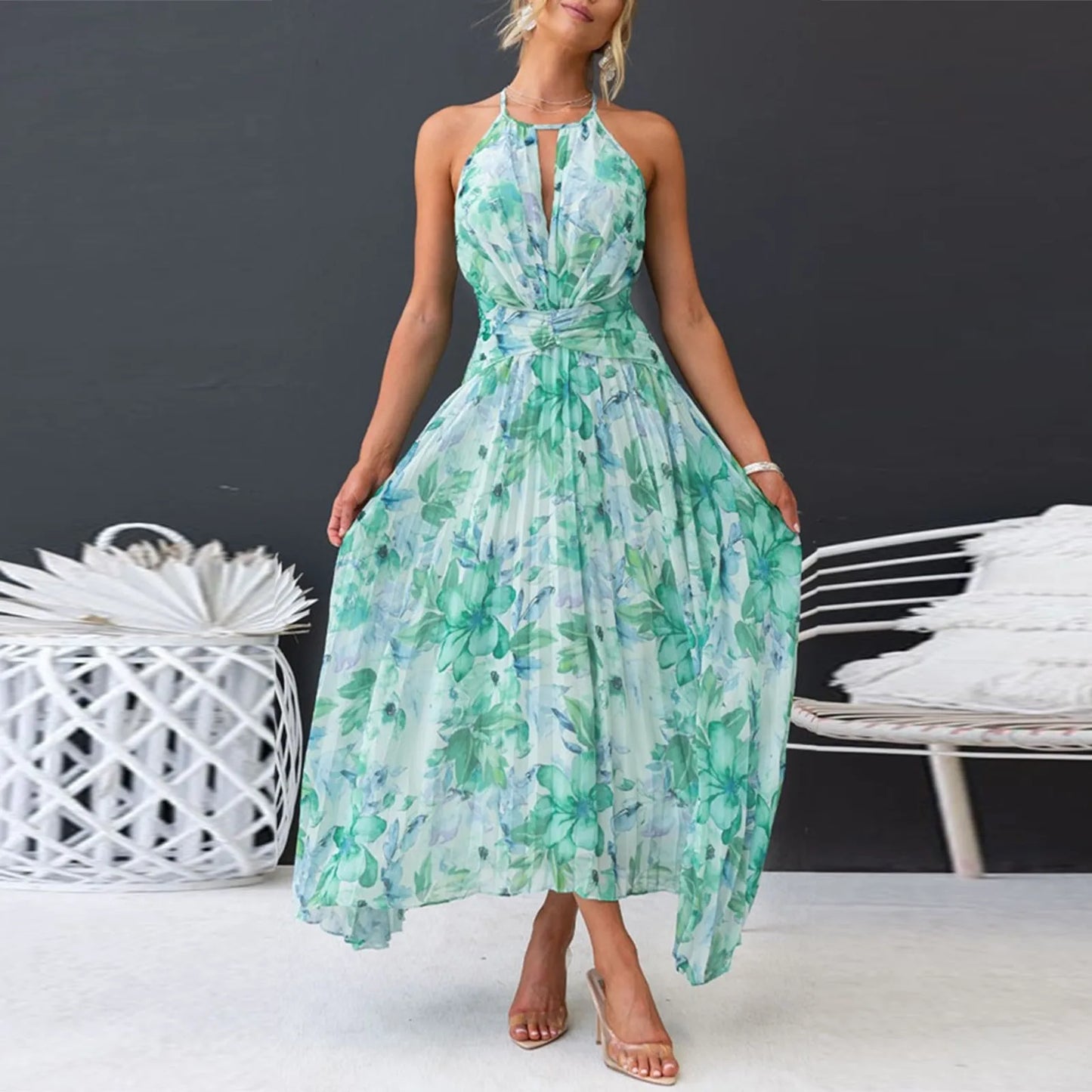 Ottelien - Halternek Maxi-jurk