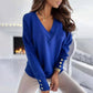 Zwart V-Hals Shirt - Zara