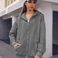 Comfort Chic: Dames Fleece Hoodie - Ruimvallend, Trendy & Warm