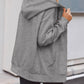Comfort Chic: Dames Fleece Hoodie - Ruimvallend, Trendy & Warm