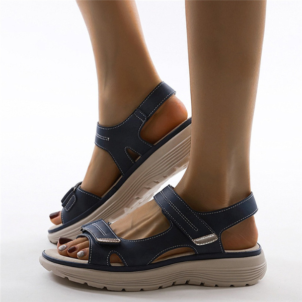 Cindie - Beige Orthopedische Sport Sandalen