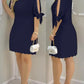 Navyblauwe Mini-Jurk Deva