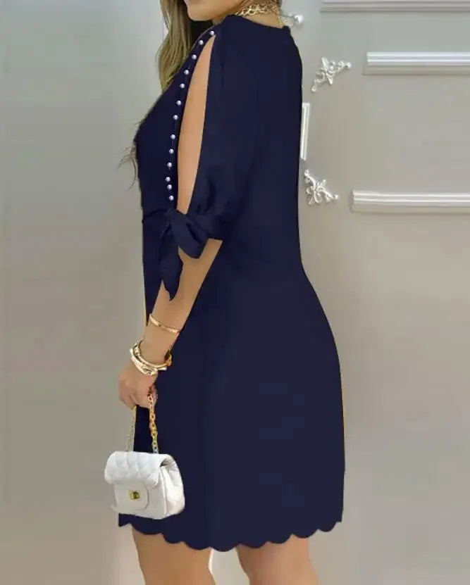 Navyblauwe Mini-Jurk Deva