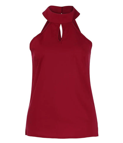 Leona - Top Met Halterhals