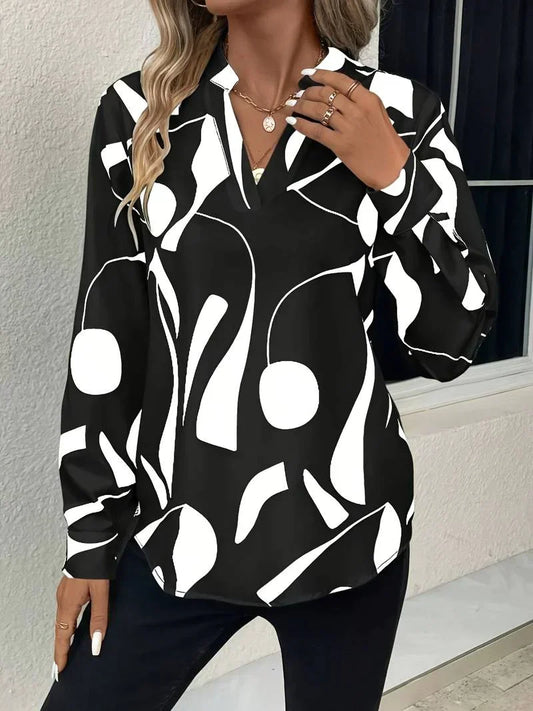 Esra - Bedrukte Blouse