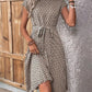 Ivoorkleurige Elegante Printjurk - Helena