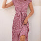 Ivoorkleurige Elegante Printjurk - Helena