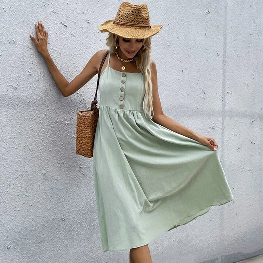 Mintgroene Midi-jurk Brantley