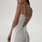 Elegante Witte Gebreide Maxi-Jurk - Marianne