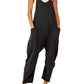 Irene - Zwart Zomerse Lange Jumpsuit