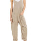 Irene - Zwart Zomerse Lange Jumpsuit