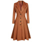 Elegante Wollen Charme: Dames Herfst-Winter Casual Jas -  Puur Wol, Tijdloze Stijl