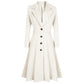 Elegante Wollen Charme: Dames Herfst-Winter Casual Jas -  Puur Wol, Tijdloze Stijl