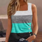 Ava - Groene Bloemenprint Tanktop