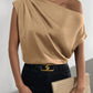 Zwarte Asymmetrische Blouse - Lauree