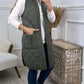Elegante Khaki Gewatteerde Gilet: Licht & Stijlvol