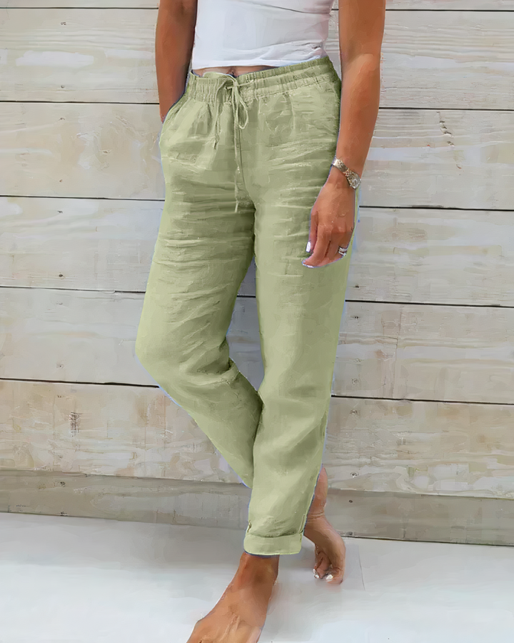 Caya - Tailleband  Linnen Broek