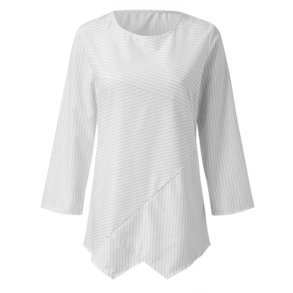 Blauw Gestreept Langarmshirt - Isa