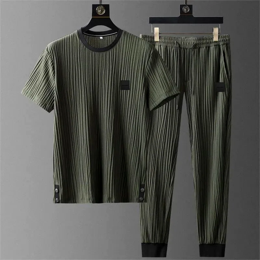Fremont - Groene Ice Silk Lounge Set