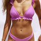 Cara - Zwart Rugloos Push-up Badpak met Braziliaanse Knoop