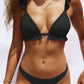 Cara - Zwart Rugloos Push-up Badpak met Braziliaanse Knoop