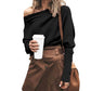 Verleidelijke Off-Shoulder Trui