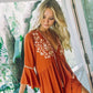 Quintella - Oranje Zomer Maxi-jurk
