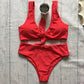 Cara - Zwart Rugloos Push-up Badpak met Braziliaanse Knoop