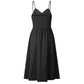 Lara - Rode Midi Zomerjurk Elegance