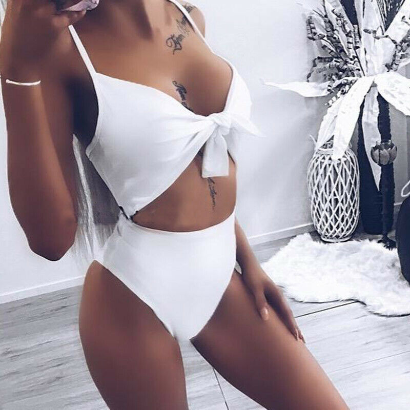 Sophie's Zwarte Sexy Monokini met Bandjes en Push-up