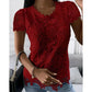Zwart Vintage Kant T-Shirt - Elise