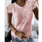Zwart Vintage Kant T-Shirt - Elise