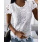 Zwart Vintage Kant T-Shirt - Elise