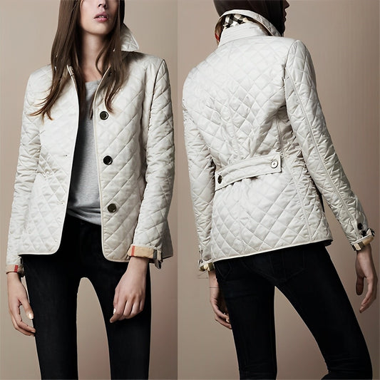 Elegantie en comfort: Zijde-katoenen herfstjas - stijl ontmoet warmte