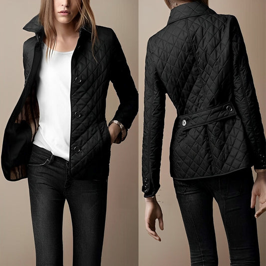 Elegantie en comfort: Zijde-katoenen herfstjas - stijl ontmoet warmte
