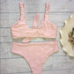 Cara - Zwart Rugloos Push-up Badpak met Braziliaanse Knoop