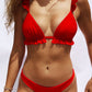 Cara - Zwart Rugloos Push-up Badpak met Braziliaanse Knoop