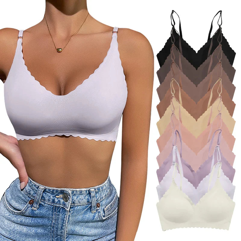Camille - Milk Brown Naadloze Yogabra