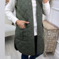 Elegante Khaki Gewatteerde Gilet: Licht & Stijlvol