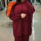 Ultieme Warmte: 2 Stuks Gestreepte Winter Fleece Set!