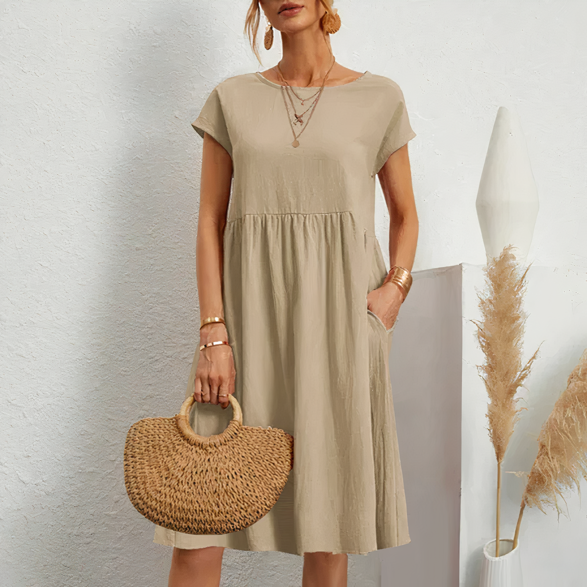 Tessa - Knielange Zomerjurk